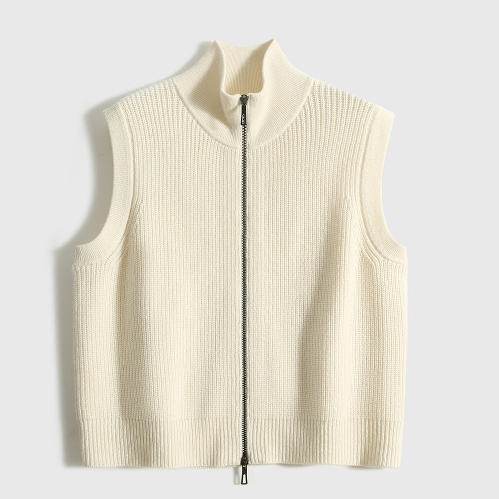 Merino Woll-Cardigan Weste