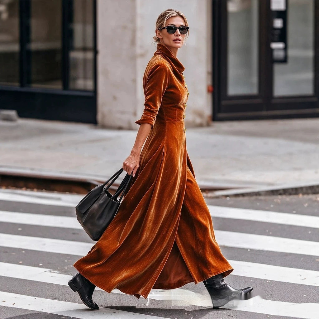 Tailliertes Bodycon-Kleid mit Knöpfen – Bild 3 | LuxeStyle