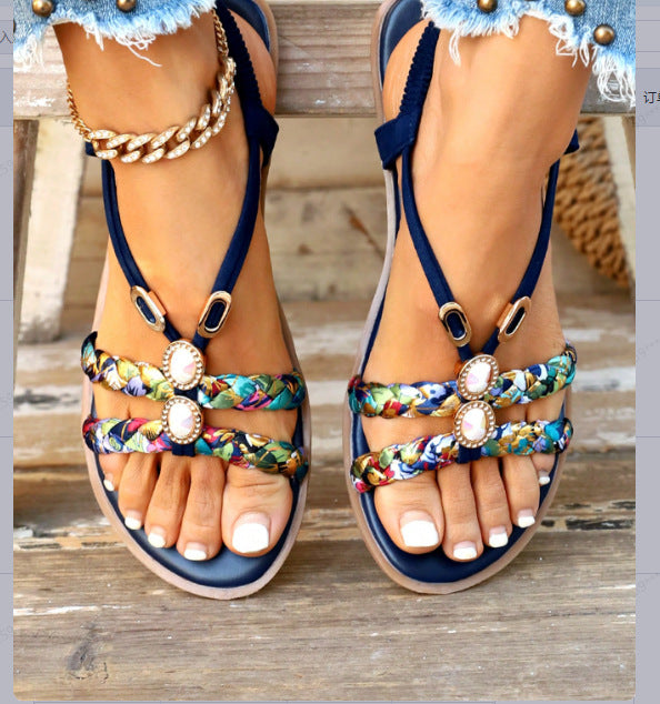 Flache Outdoor‑Sandalen mit Rundkopf – Plus Size – Bild 5 | LuxeStyle