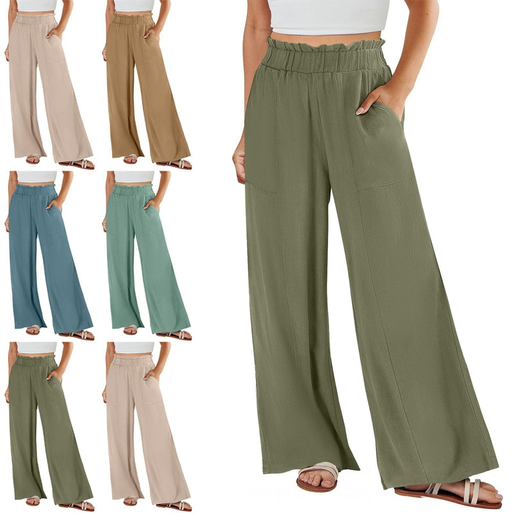 High-Waist-Hose «Lina» · Wide-Leg & fliessend (Damen, S–2XL)