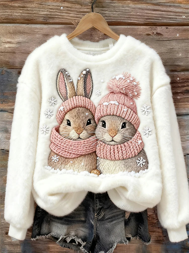 Langarmshirt mit Schneemann-Design