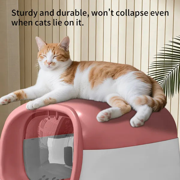 Pinkes Katzenkistchen E24 aus dickem Material