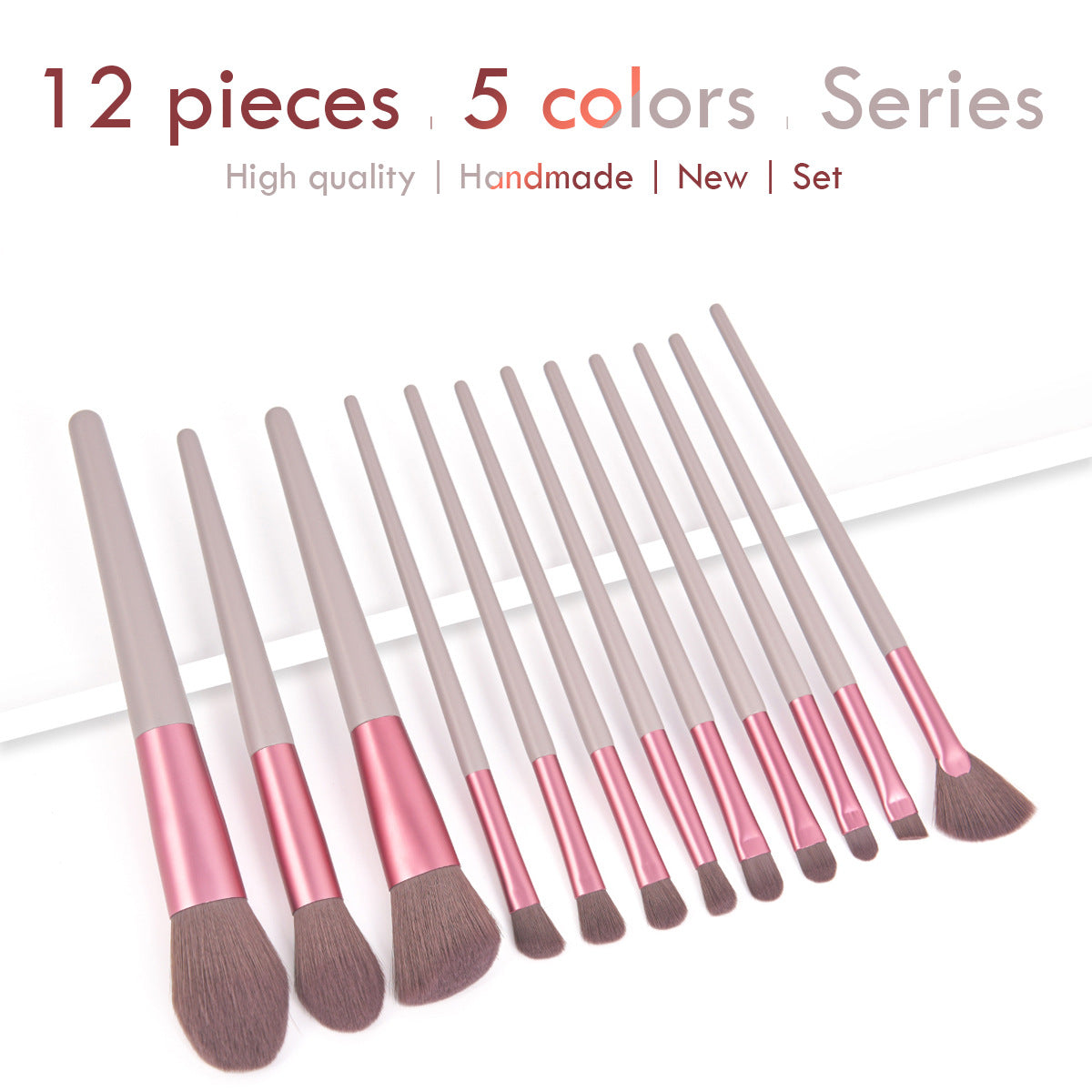 LuxeStyle 12-teiliges Make-up Pinselset mit Tasche – Bild 9 – LuxeStyle Schweiz