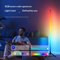 Iridescent RGB Stehleuchte mit Mikrofon