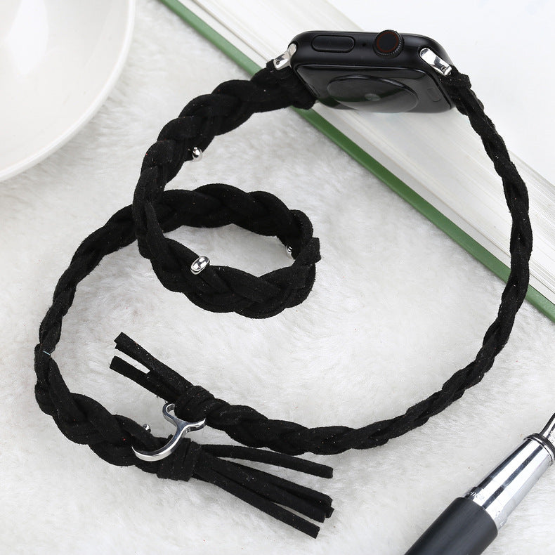 Lederkordel-geflochtenes Uhrenarmband – Bild 3 | LuxeStyle