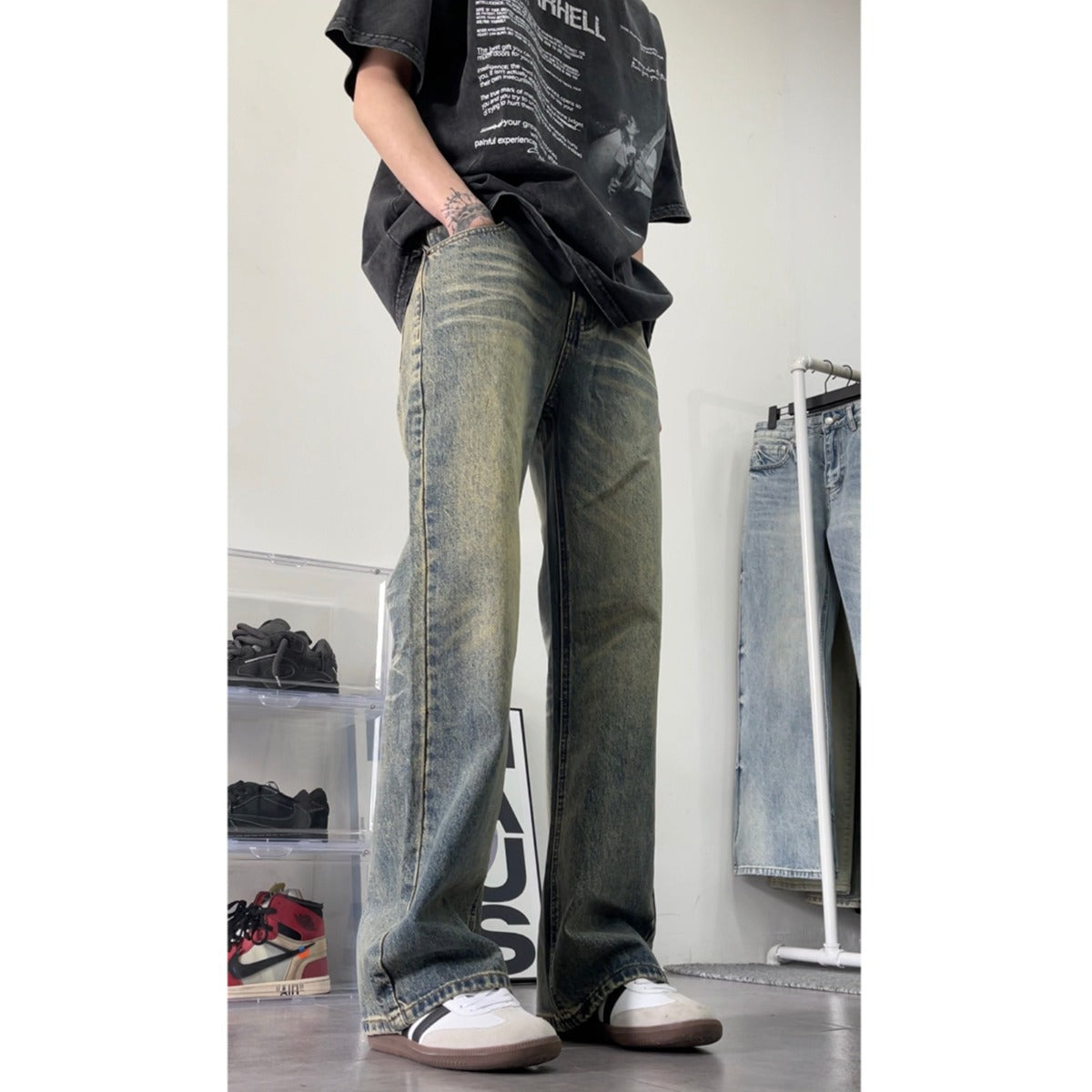 Herren Jeans im American Retro-Stil