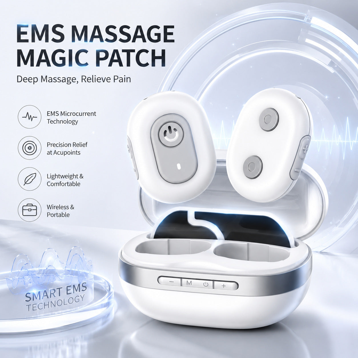 EMS Massage-Pflaster für unterwegs