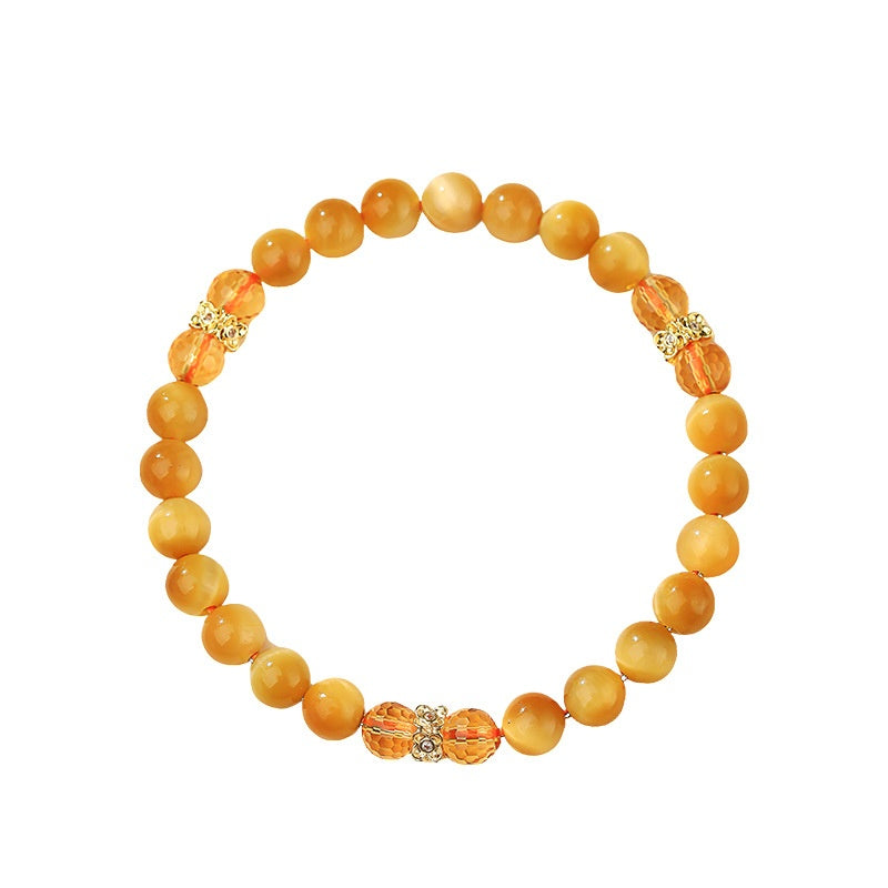 Tigerauge Citrin Armband