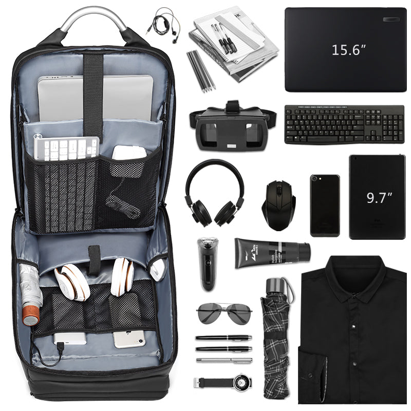 Business Laptop Rucksack, wasserabweisend – Bild 5 | LuxeStyle