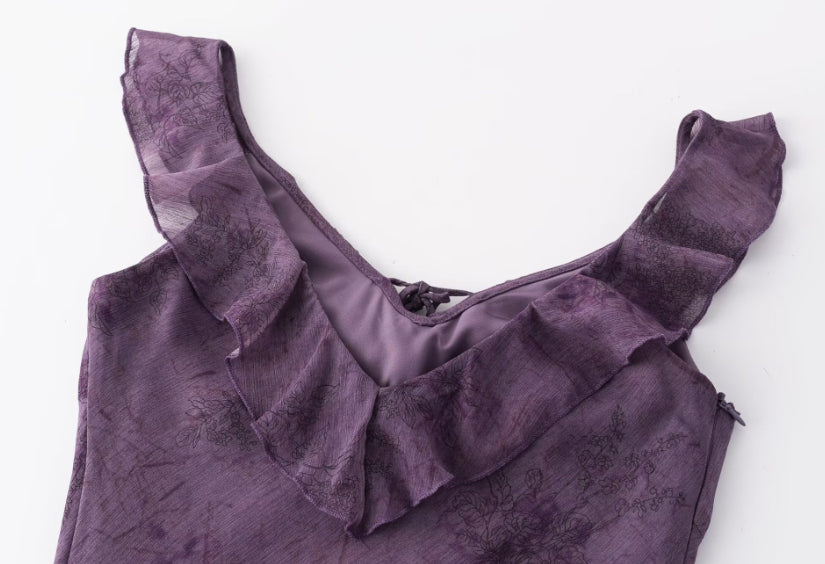 Chiffon Tie-Dye Maxi-Kleid – Bild 2 | LuxeStyle