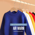 Weisser Pullover mit Fleece-Futter