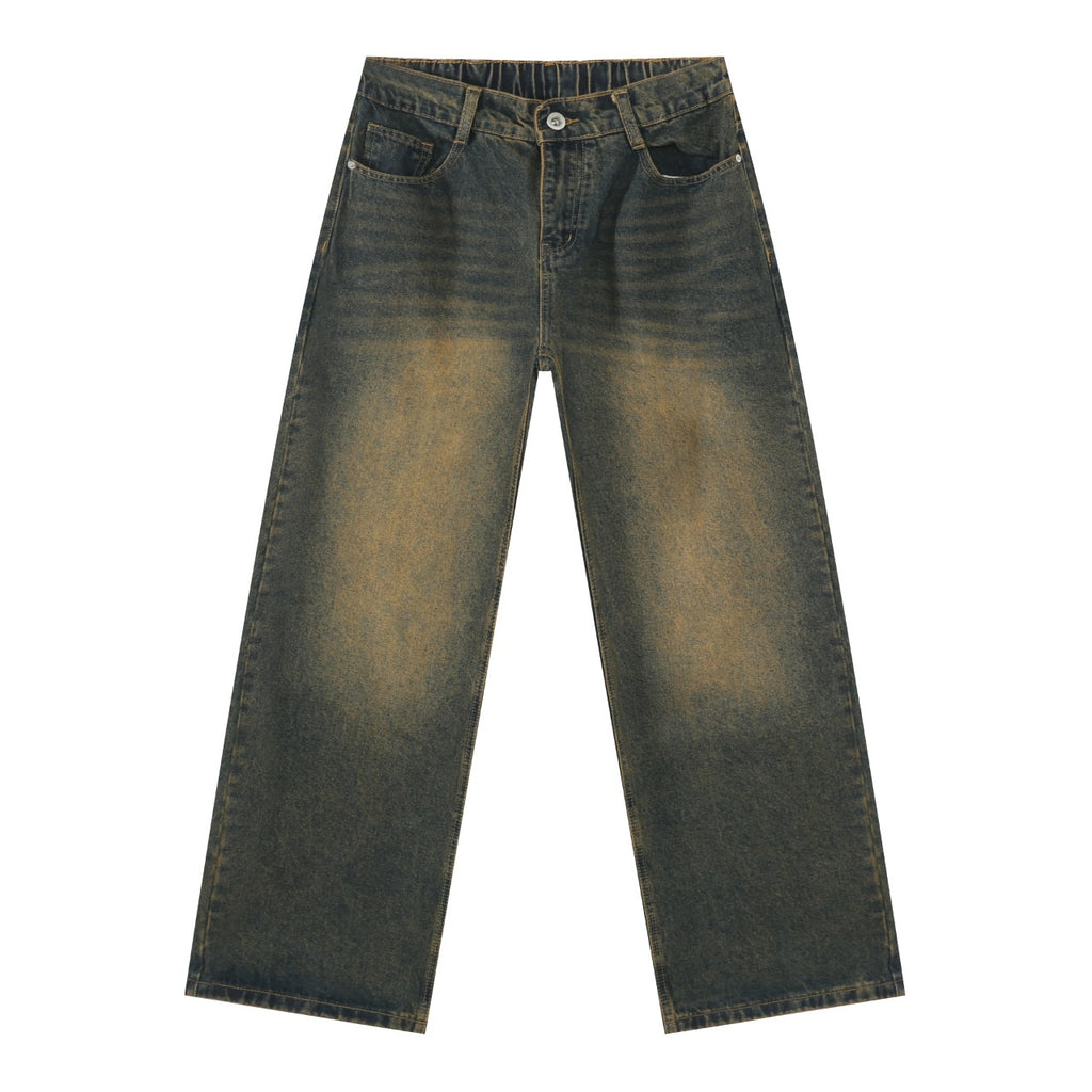 Loose Fit Straight Jeans im Korean Style