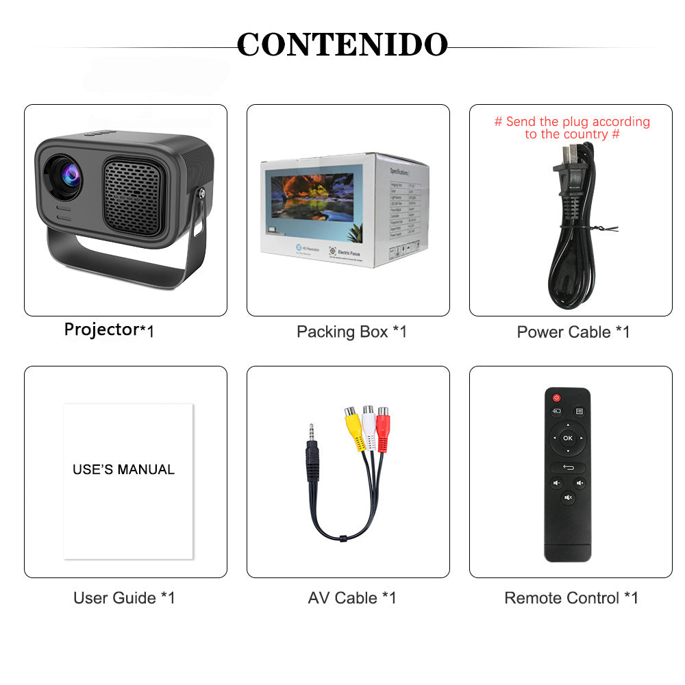HD Smart Mini-Projektor für Home Office