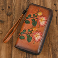 Long Wallet mit Reissverschluss aus Echtleder | LuxeStyle