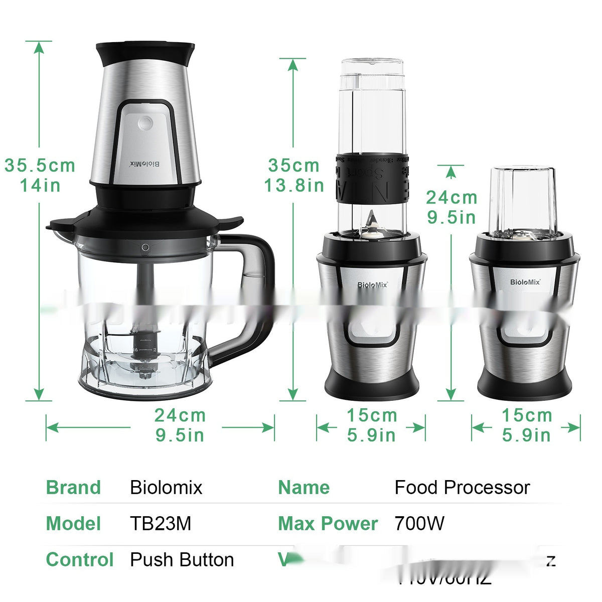 Multifunktionaler Mixer, Entsafter & Grinder – Bild 5 | LuxeStyle