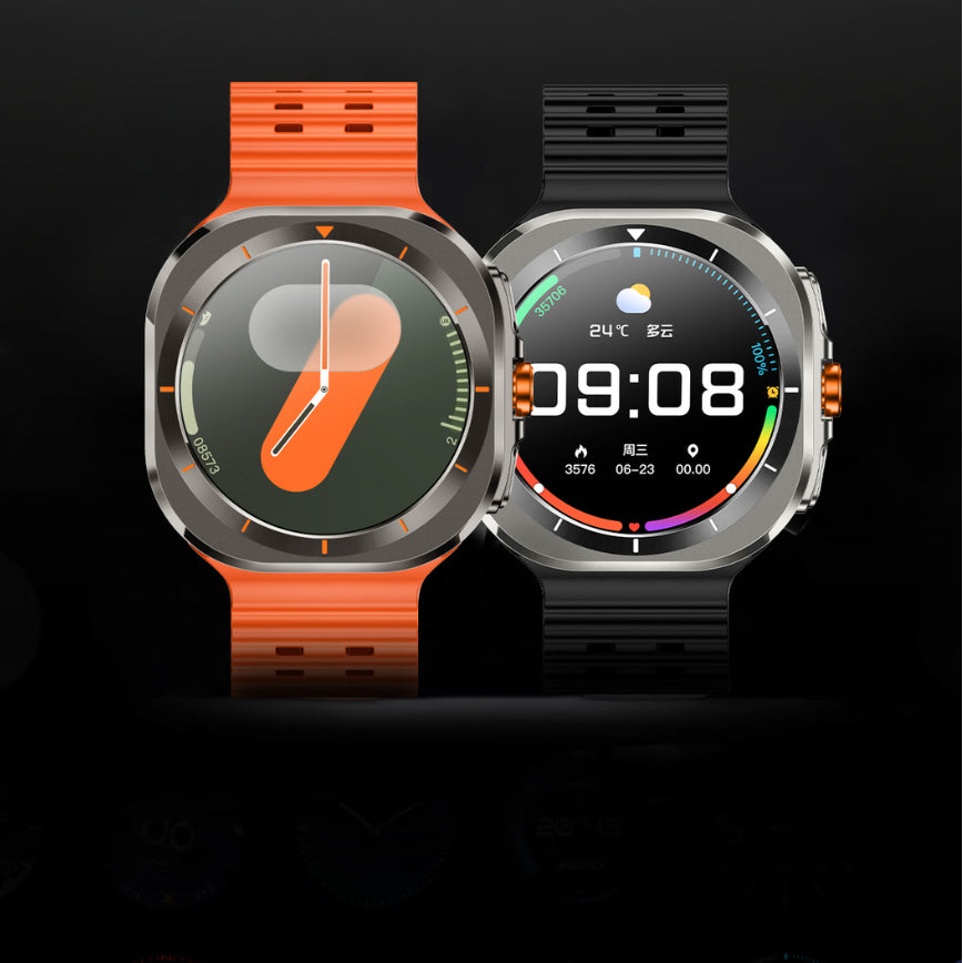 Sportuhr mit Smart Assistant, Wetter, Musik & Blutdruck