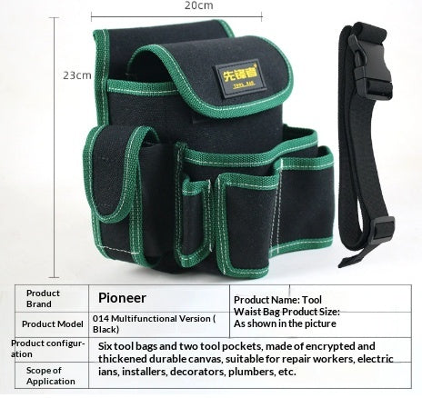 Robuste Canvas-Gürteltasche für Werkzeuge