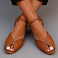 Damen-Sandalen aus Wildlederimitat