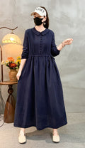 Retro-Kleid mit Langarm