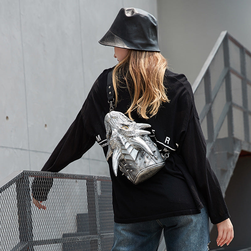 Cargobag mit Kette – Schwarz, Gold, Silber – Bild 6 | LuxeStyle