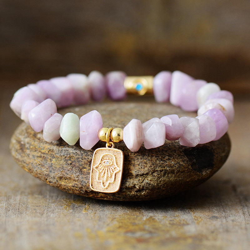 Boho Armband mit natürlichen Kristallperlen | LuxeStyle
