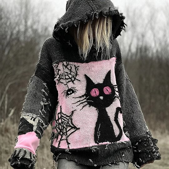Vintage-Print Pullover