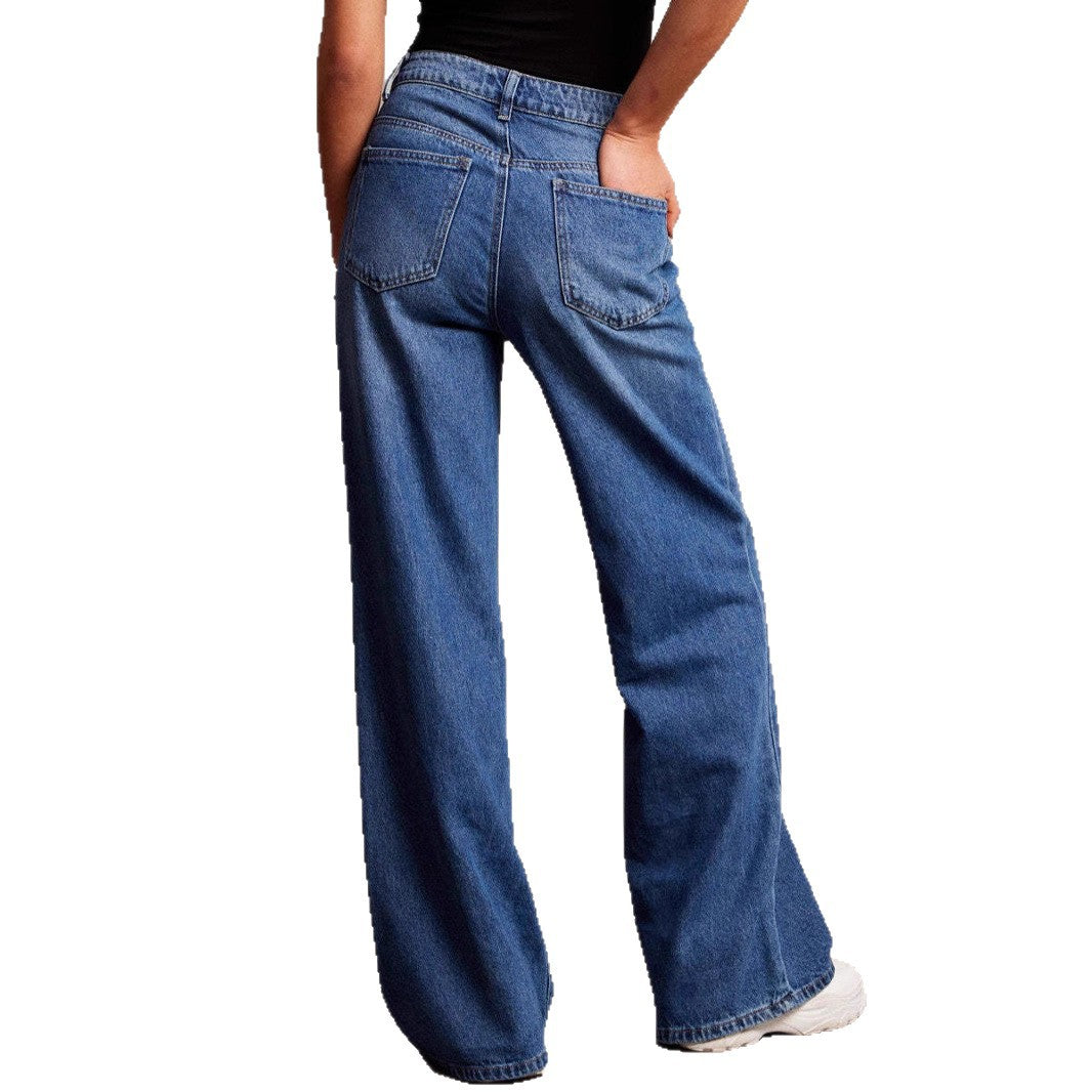 Retro Loose-Fit Denim Jeans