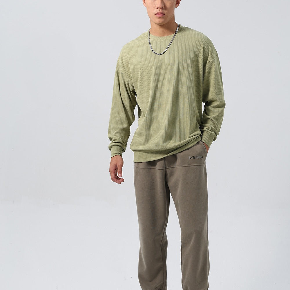 Gestreifter Jacquard-Hoodie mit entspannter Passform – Bild 5 | LuxeStyle
