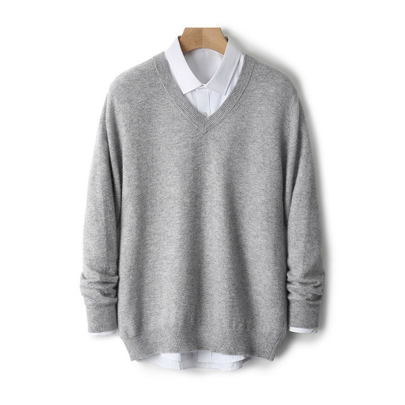 V-Ausschnitt Pullover aus Kaschmir