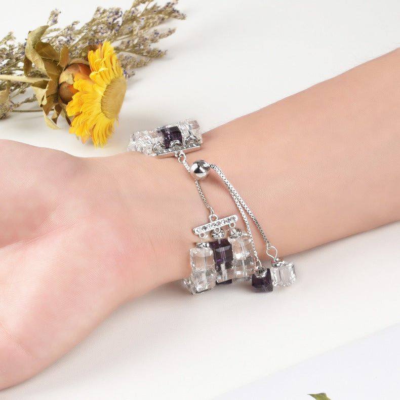 iWatch Armband mit grossen quadratischen Kristallen – Bild 2 | LuxeStyle