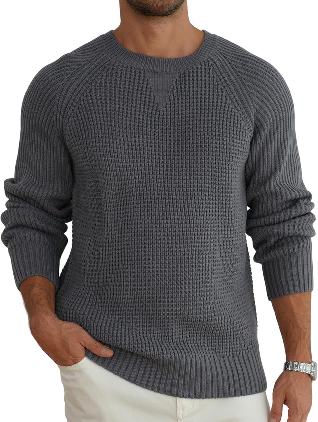 Langarmpullover mit Rundhalsausschnitt – Bild 4 | LuxeStyle