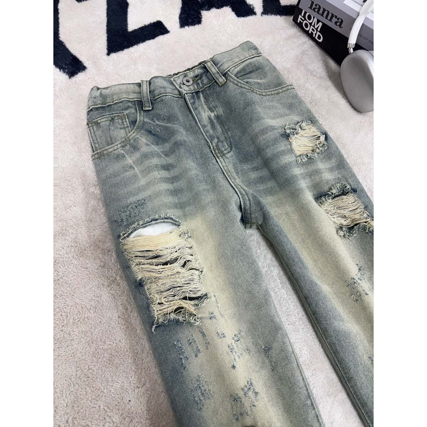 Herren Loose Fit Jeans mit weitem Bein