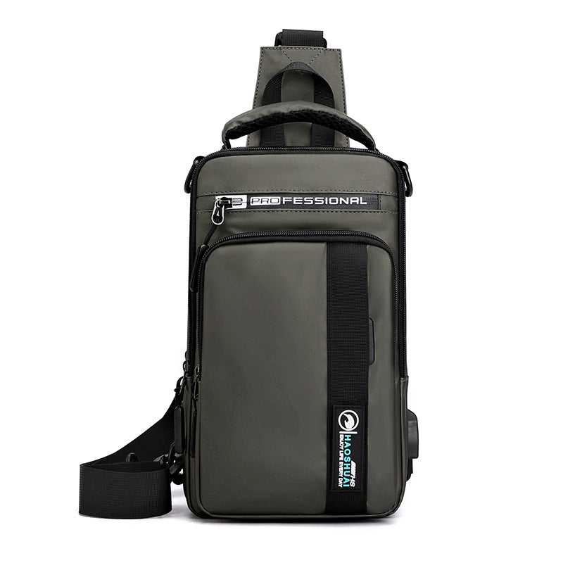 Nylon Brusttasche mit Reissverschluss, wasserdicht – Bild 7 | LuxeStyle