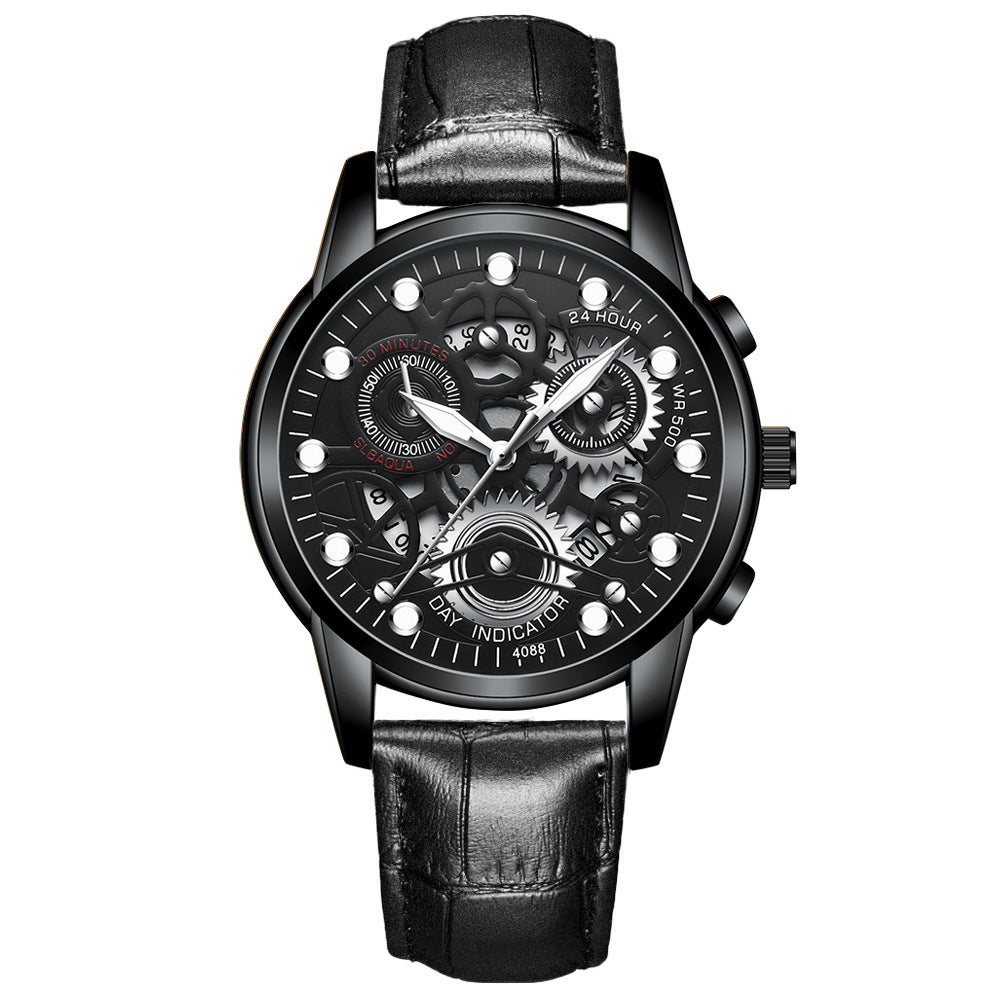 Quarz-Herrenuhr mit Leuchtanzeige – Bild 6 | LuxeStyle