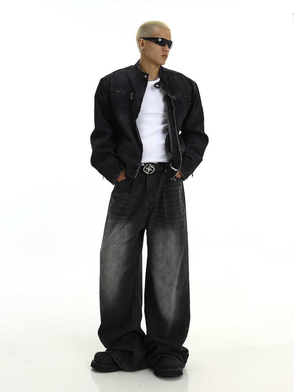 Retro Washed Jeans – Gerade, lässige Passform