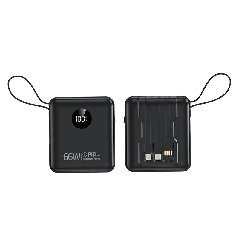 Powerbank 10000 mAh mit integriertem Kabel
