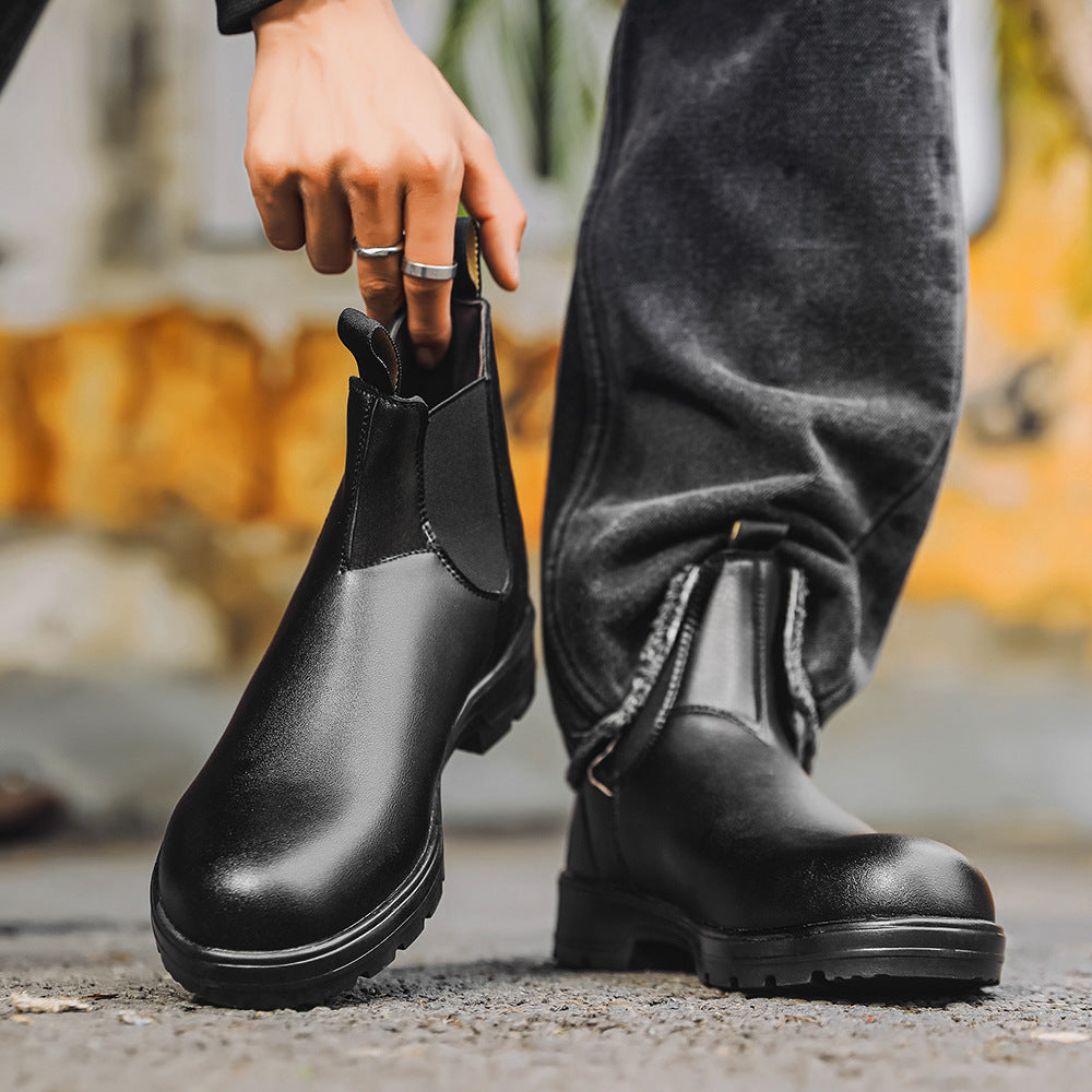 Chelsea Boots aus Leder für Herren