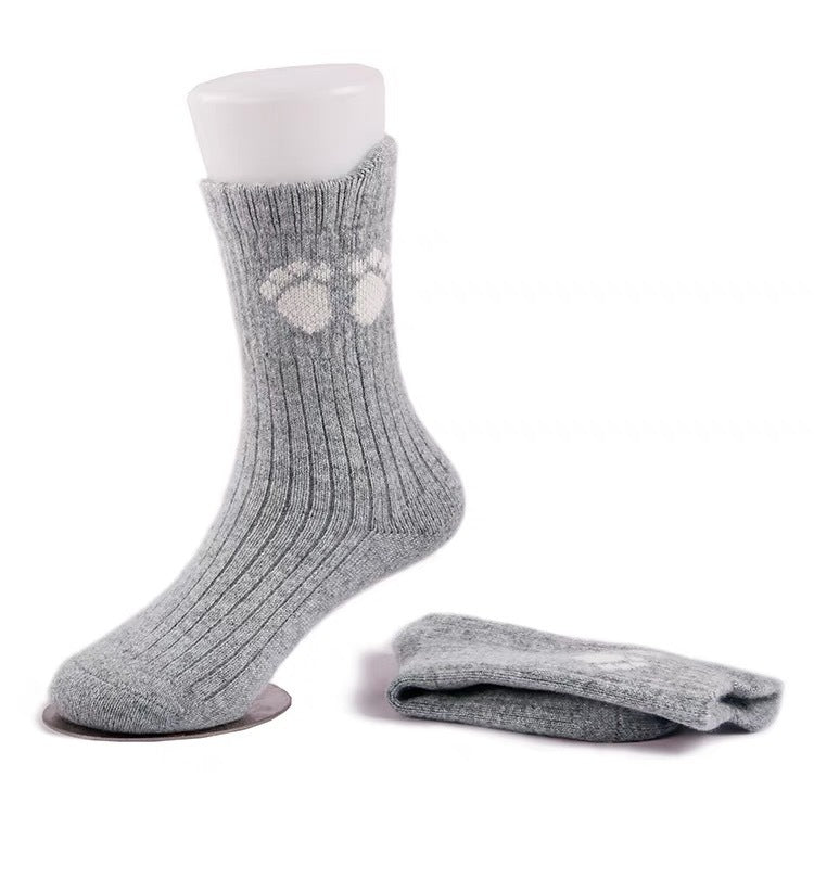 Kaschmir-Socken für Kinder, einfarbig