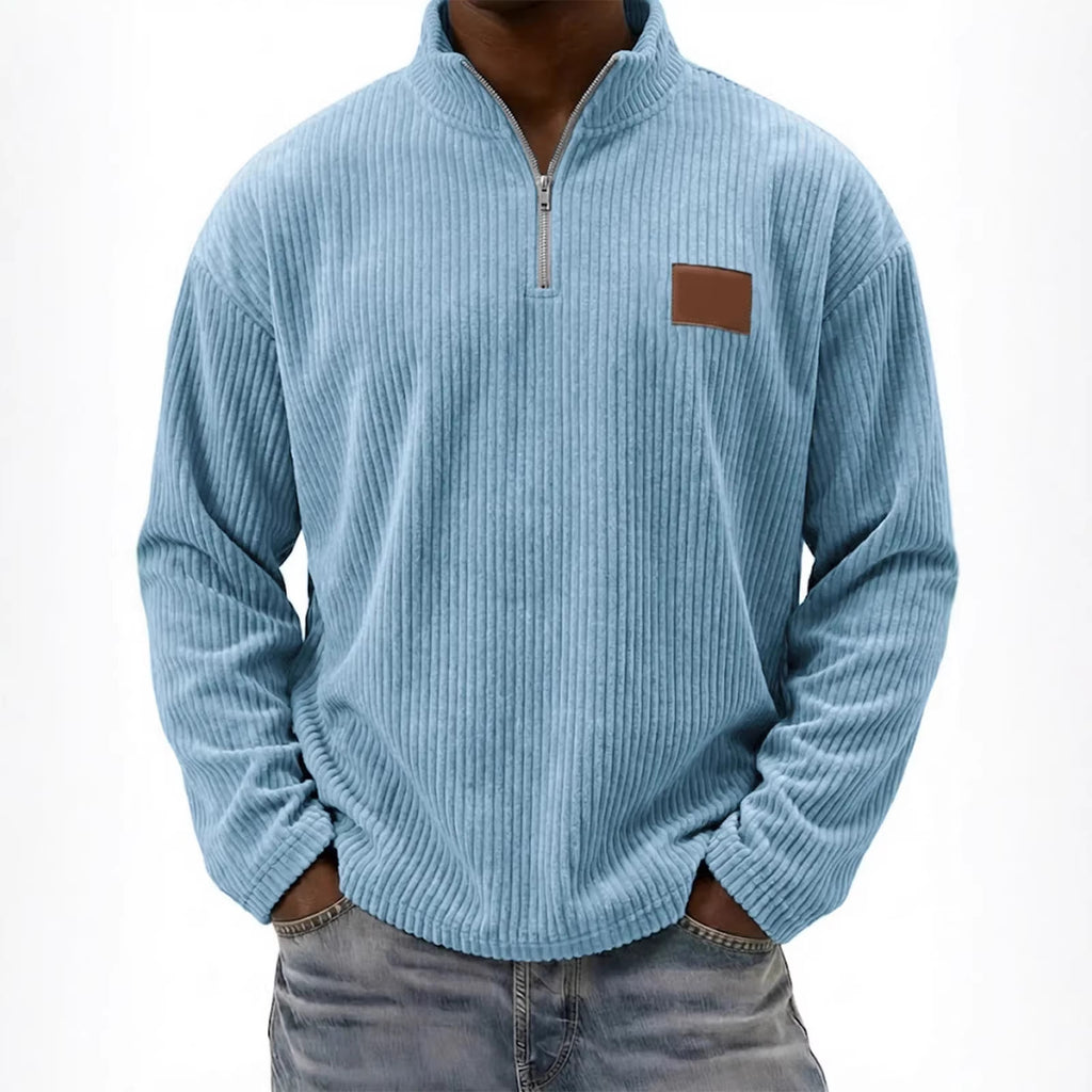 Retro-Cordonpullover mit Stehkragen – Bild 14 | LuxeStyle