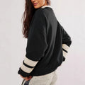 Color-Blocked Hoodie mit Letter-Print
