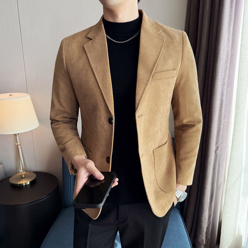 Corduroy Blazer für Herren – Frühlings-Herbstjacke – Bild 3 | LuxeStyle