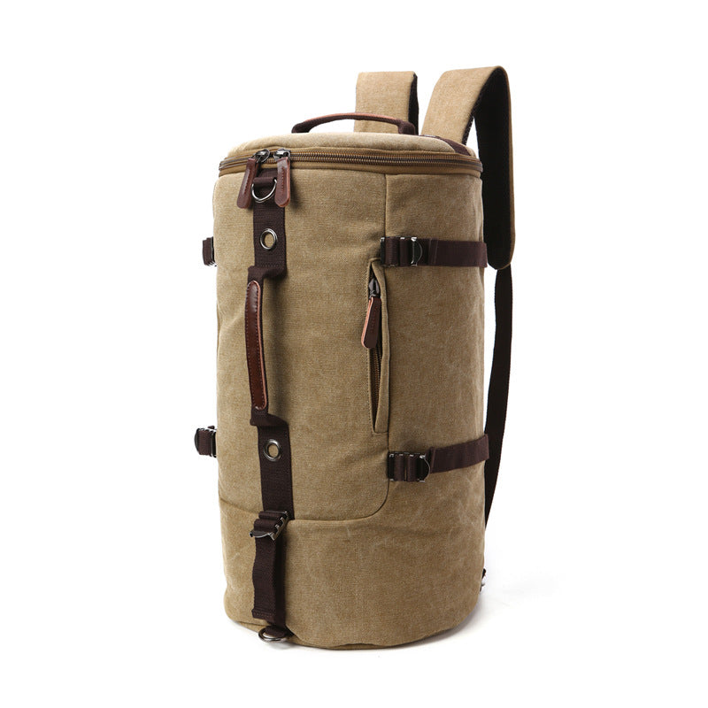 Zylindrische Mehrzwecktasche aus Canvas – Bild 2 | LuxeStyle