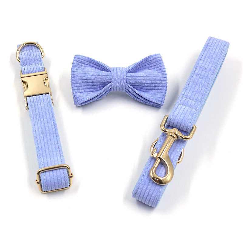 Violett Samt Halsband Leine – Bild 3 | LuxeStyle