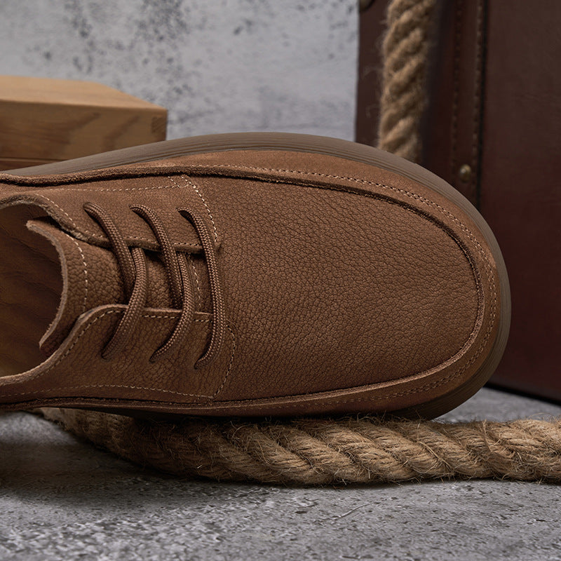 Retro-Halbschuhe aus Leder – Bild 3 | LuxeStyle