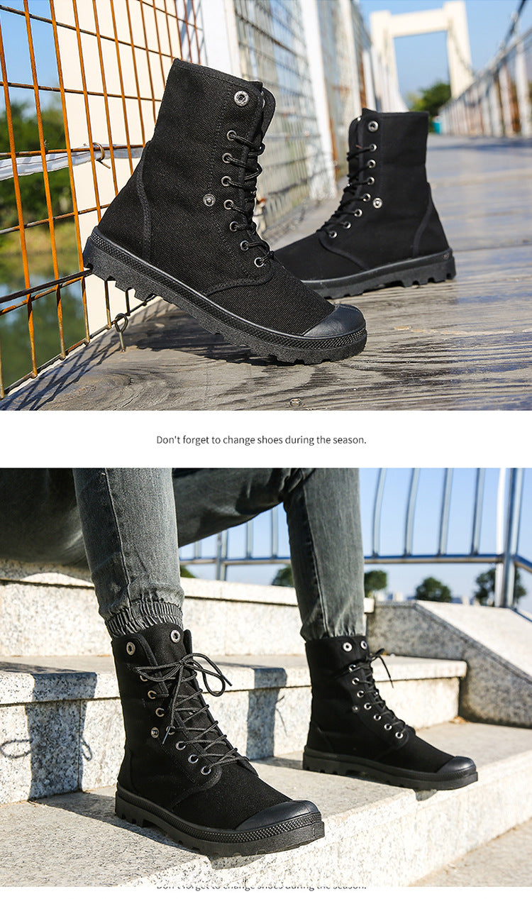 Platform High-top Canvas Sportschuhe
