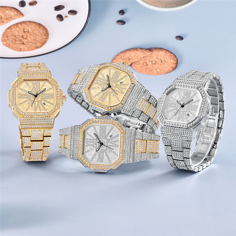 Quadratische Wasser-Diamant-Uhr | LuxeStyle