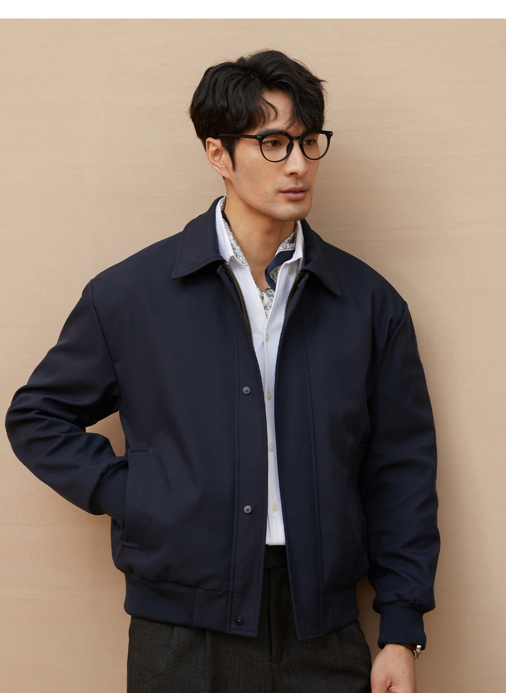 Retro-Jacke für Herren mit Revers – Ansicht 8