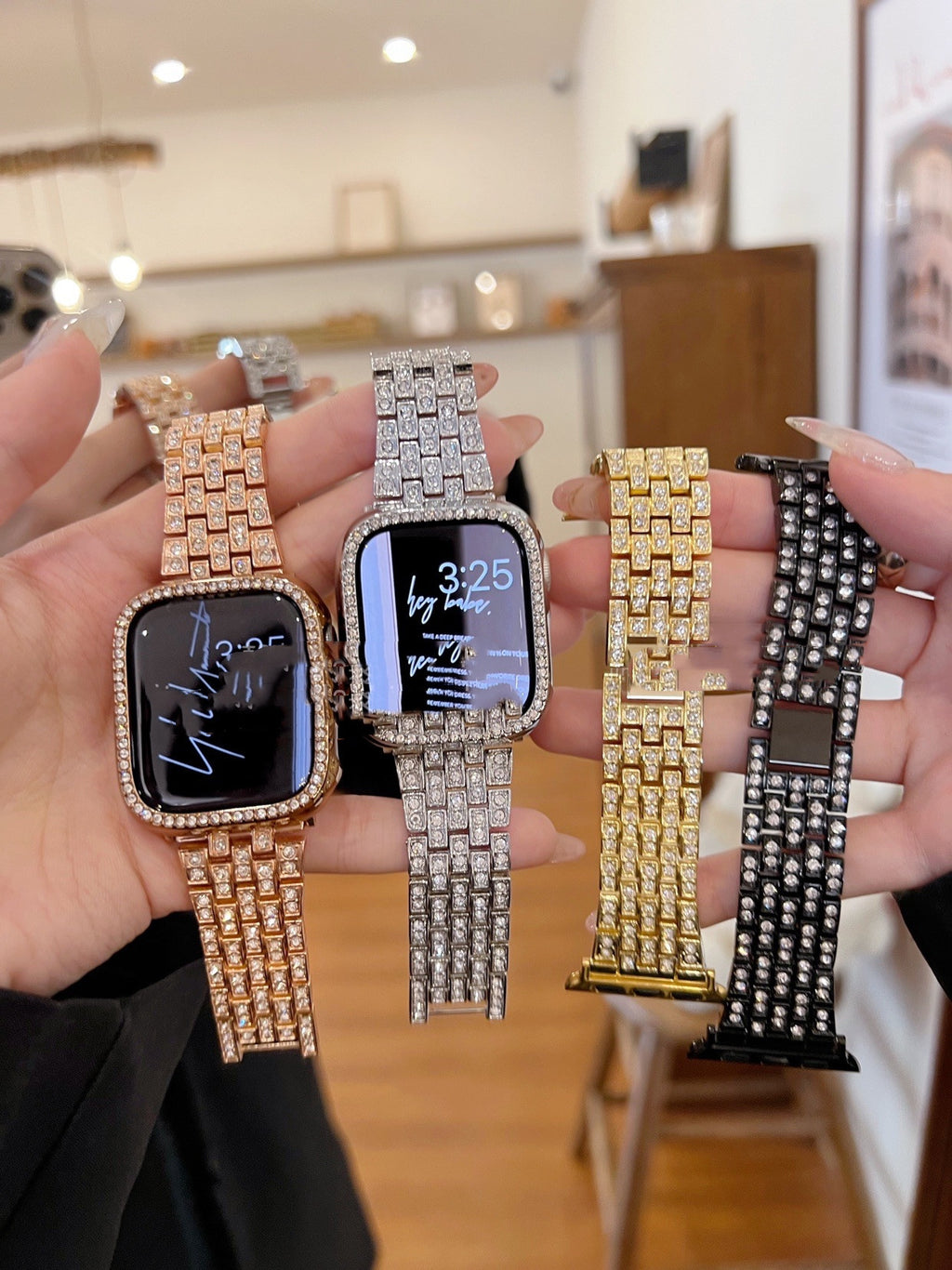 Diamant-Band für Apple Watch – Edelstahl | LuxeStyle