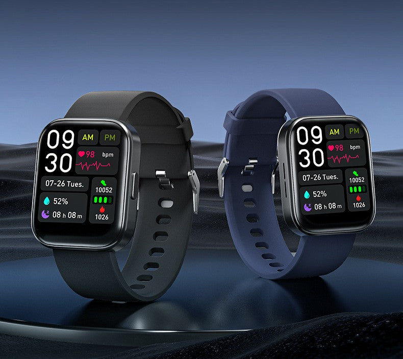 Smartwatch mit Herzfrequenz- und Blutsauerstoffmessung
