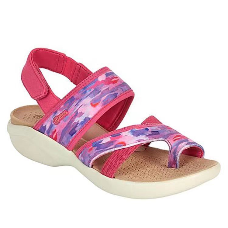 Grosse Sandalen mit Klett-Clip-Plattform für Frauen – Bild 5 | LuxeStyle
